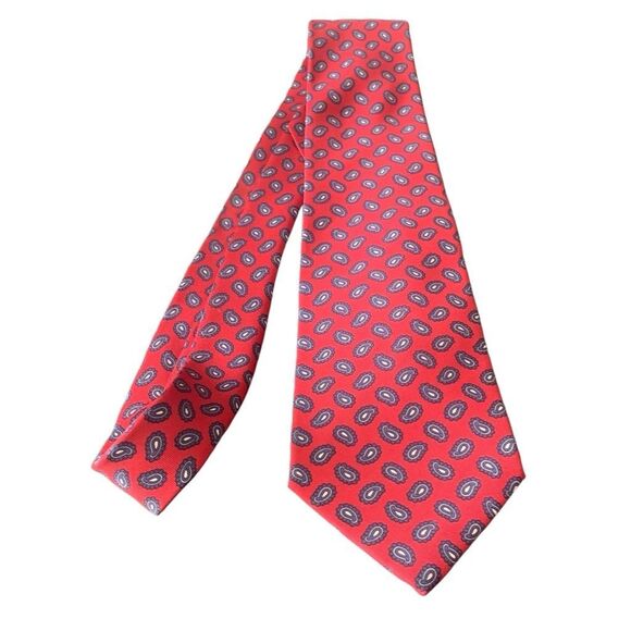 Pre Owned Men’s Jos A. Bank Clothiers Tie Neck Tie Necktie All Silk Handmade - Picture 2 of 5